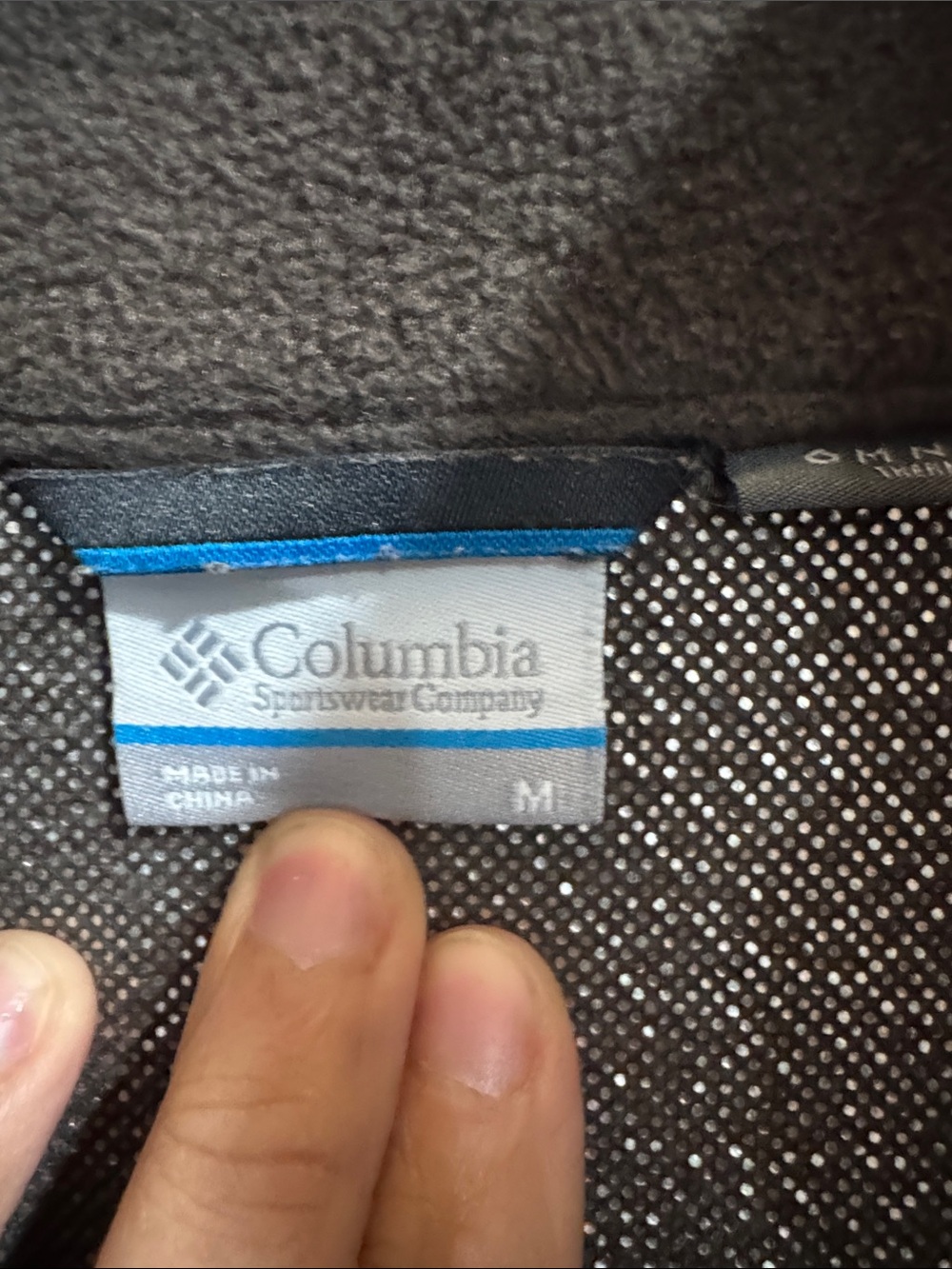 Columbia Men's Dark Brown Half-Zip Fleece Pullover - Picture 2 of 3